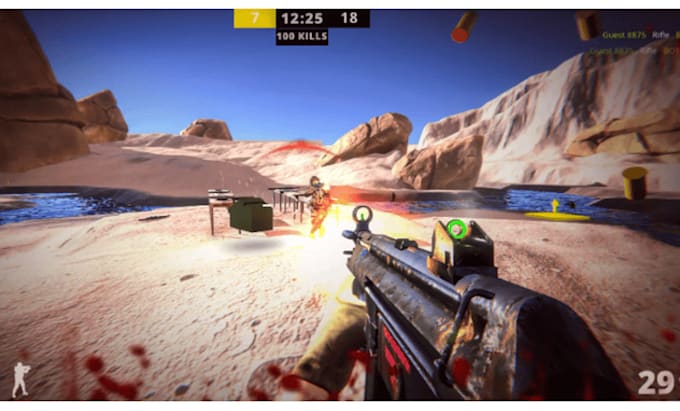 make shooter game can be multiplayer but more expensive
