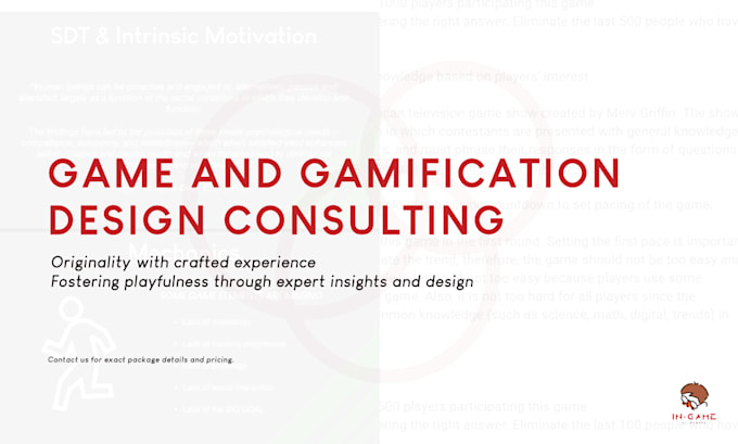 do game and gamification design consulting service