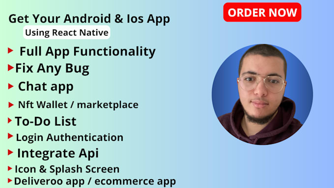develop high quality android and ios mobile app react native