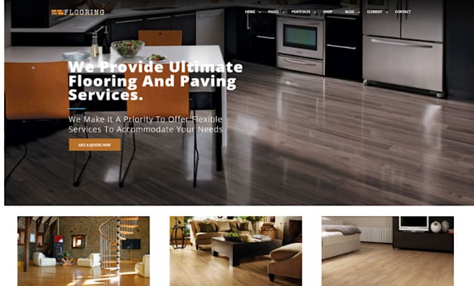 design flooring website tiling construction website