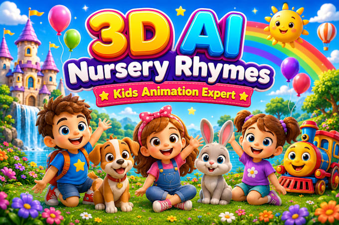 make viral ai nursery rhymes videos, kids songs, and 3d animated rhymes