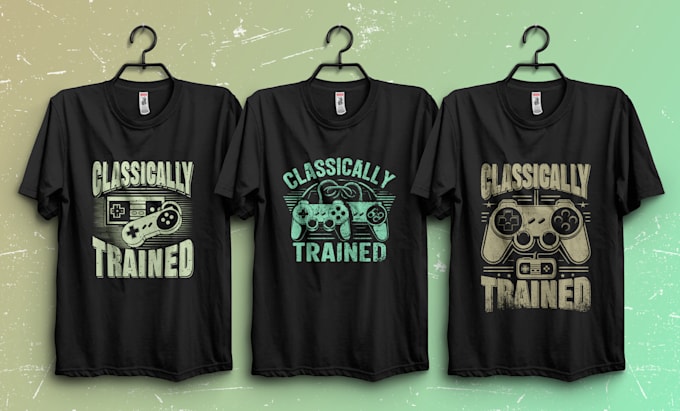 design unique classical video gaming t shirts