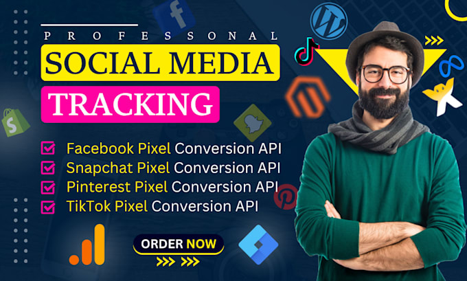 setup fix tiktok pinterest snapchat linkedin pixel conversion tracking via GTM