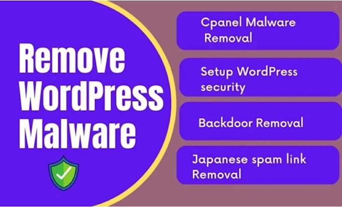 do wordpress malware removal  and fix security issue