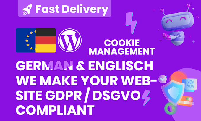 make your website gdpr, dsgvo, bfsg compliant,