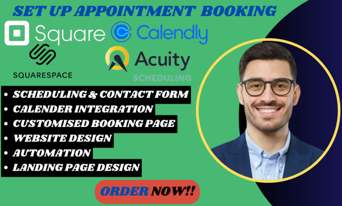 Set up acuity scheduling square appointment setting squarespace