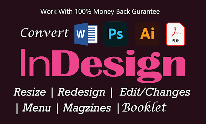 convert PDF to adobe indesign, illustrator to indesign