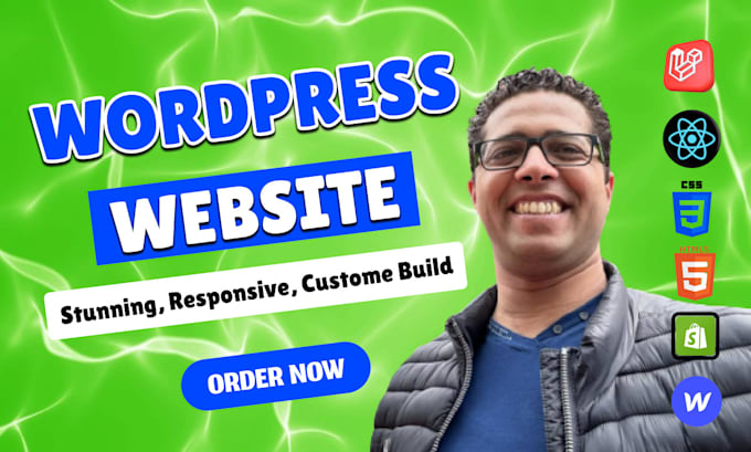 develop a wordpress website and provide designs in advance