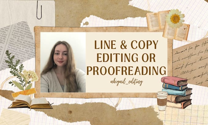 line edit and copy edit your novel or proofread