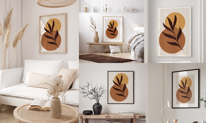 create a amazing wall frame mockup design