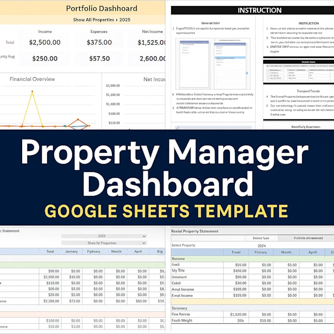 create google sheets property management template