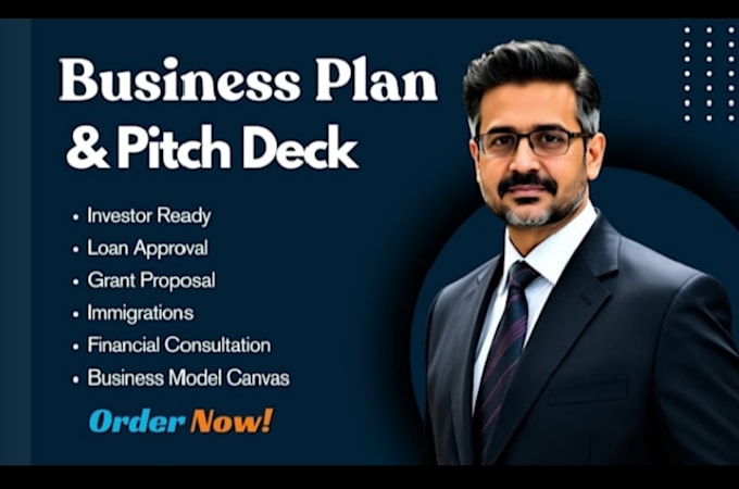 develop investor ready business plans pitch deck financial projections