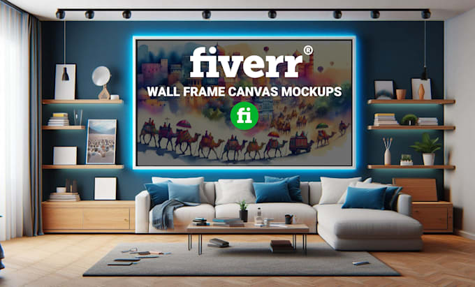 wall frame canvas mockups for your artwork