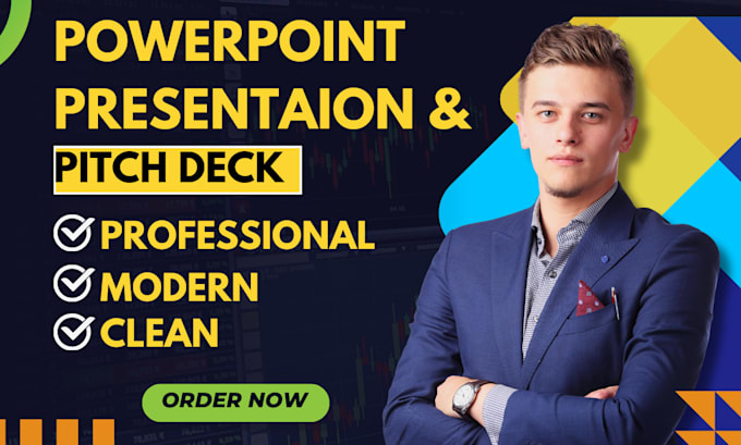 Design modern powerpoint presentation and investor pitch deck for your ...