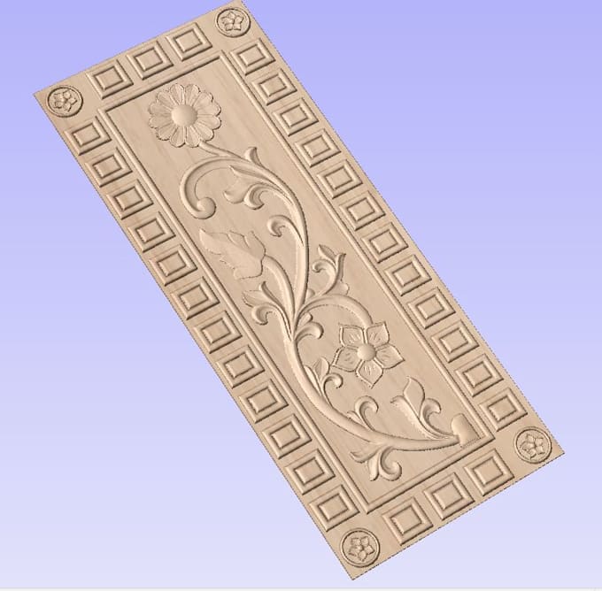 3d door design for cnc router