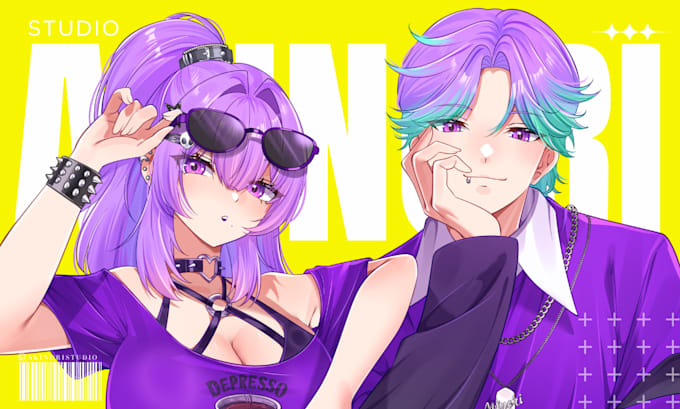 draw anime illustration, original character and fanart