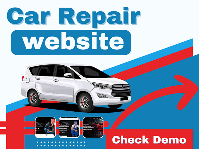 create a car repair website, car servicing website, auto repair website
