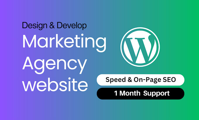 create wordpress digital marketing agency website or digital marketing website