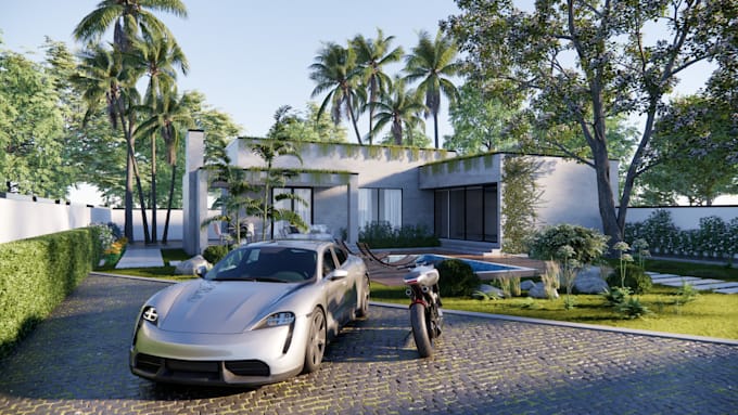 create photorealistic 3d architectural renders and walkthrough animations