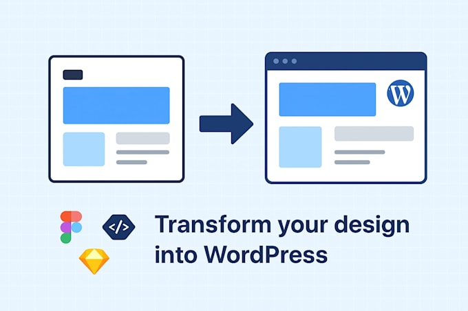 integrate your design in wordpress