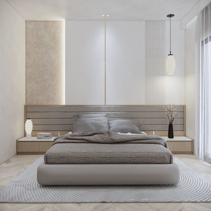 do bedroom interior design and render