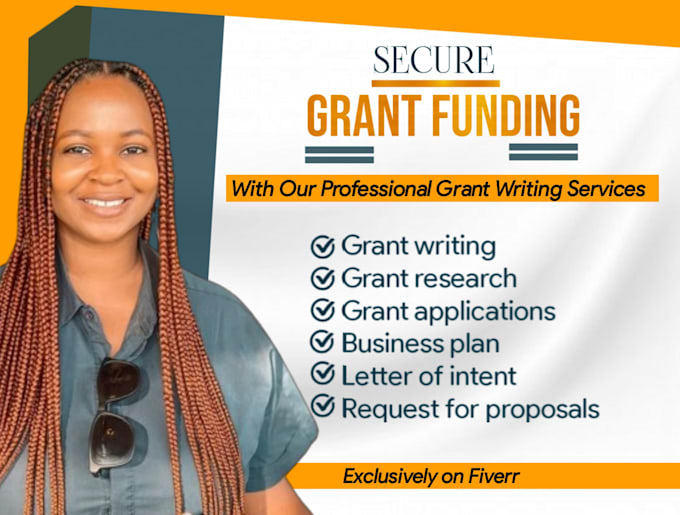 write grant proposal, research and apply for grant, business plan, rfp, 501c3