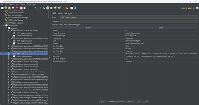 conduct jmeter performance testing with detailed report