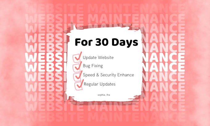 maintain your wordpress or shopify website as a website manager