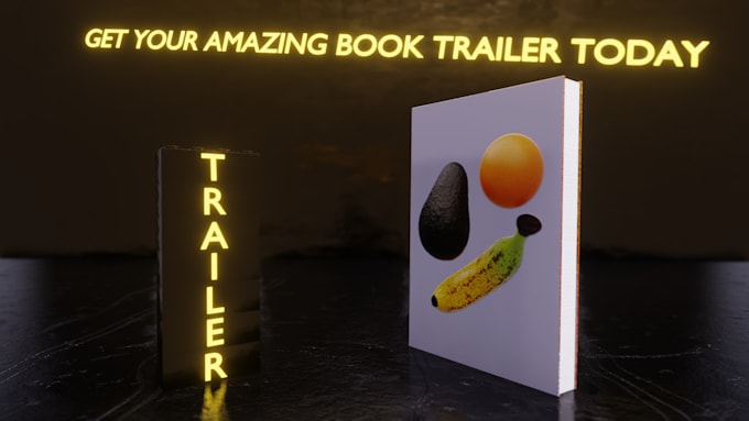 create an outstanding 3d promotional book trailer