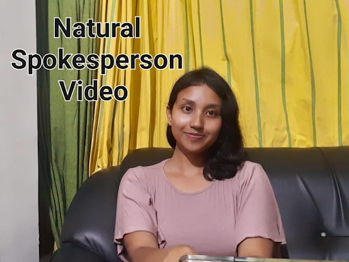 create a natural spokesperson video