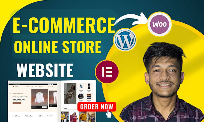 build a wordpress ecommerce website using by woocommerce online webshop
