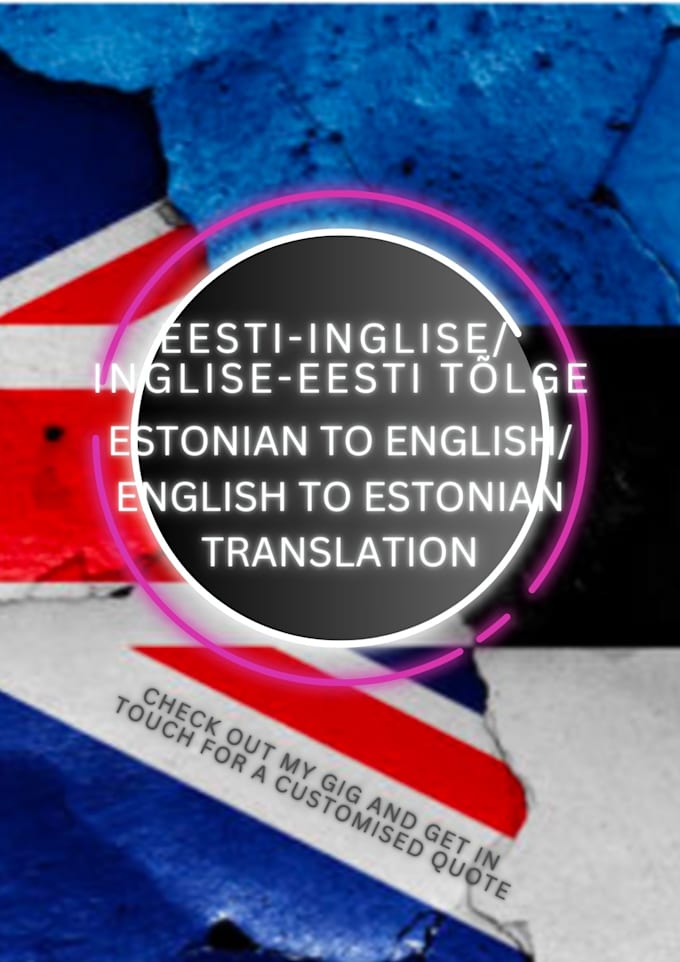 be your estonian translator and proofreader