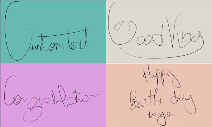 create a custom hand lettering text font