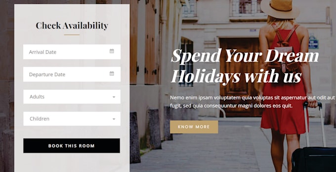 create short term rental, vacation rental website