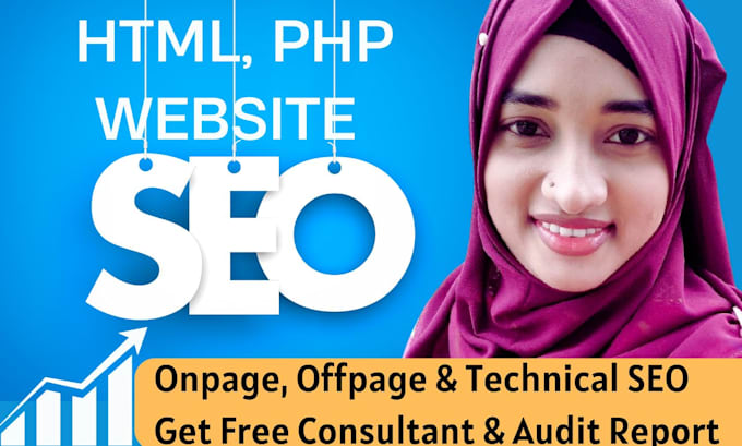 properly optimize on page and technical seo html php website for google ranking
