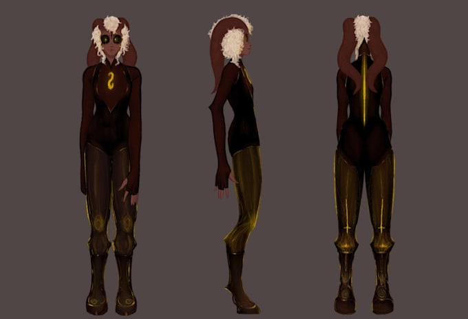 draw your dark character or avatar