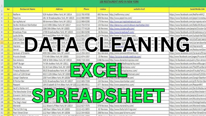 Do excel data cleaning by Muqadasedits | Fiverr
