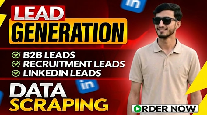 do leads generation and data entry