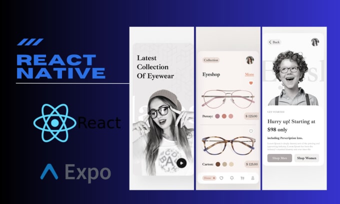Convert figma design into react native mobile application by Malik_m0in ...