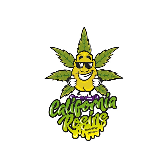 make unique weed, cannabis and marijuana logo design
