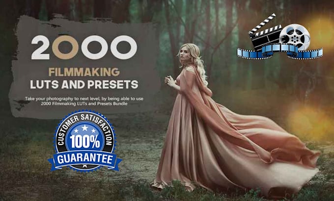 send you 2000 filmmaking presets and luts bundle