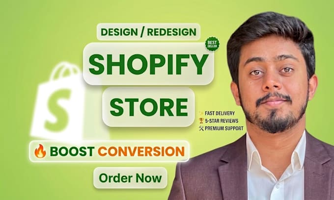 develop custom shopify store or redesign ecommerce website