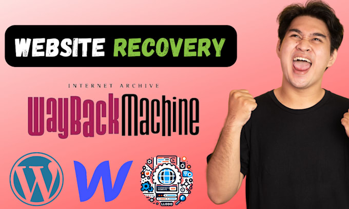 recover and restore website from wayback machine web archive