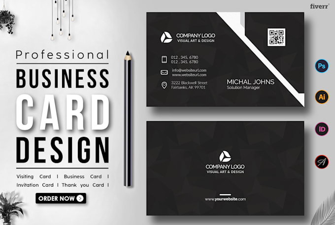 do professional, creative, and luxury business card design