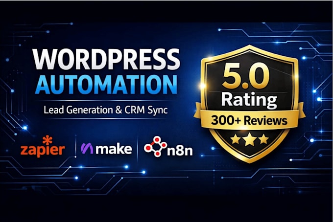 automate wordpress lead generation using zapier make n8n and crm integration