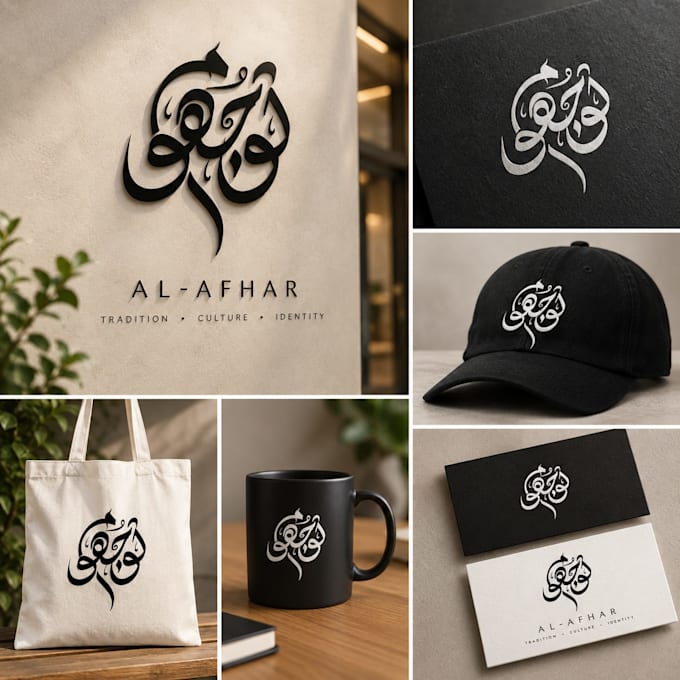 design arabic, urdu, english calligraphy or logo