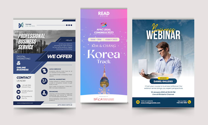 design conference flyer, educational flyer, medical flyer