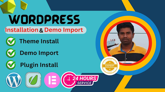 install wordpress themes and import demo content