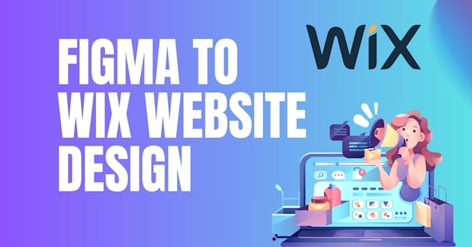 do figma to wix website design and redesign or landing page