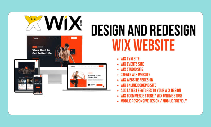 Design wix website redesign studio and gym wix website by Amaar ali